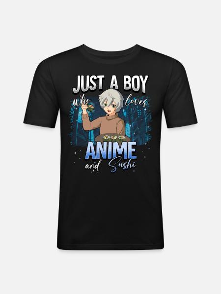 Anime Otaku Weeb - Men's Slim Fit T-Shirt - black