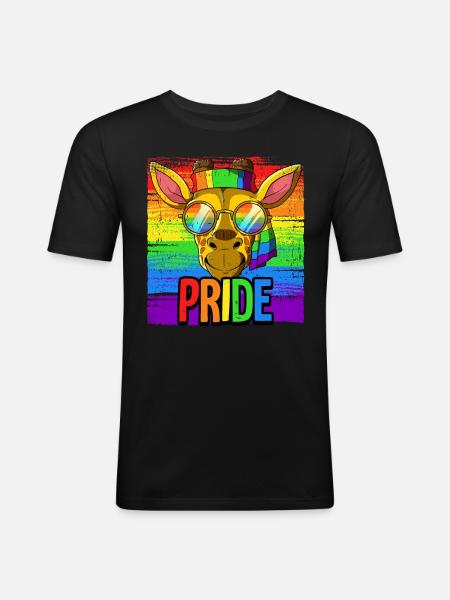 Pride LGBTQ Christopher Street Day Kostume Pride - Herre Slim Fit T-Shirt - sort