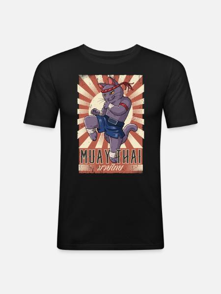 Muay Thai - Men's Slim Fit T-Shirt - black