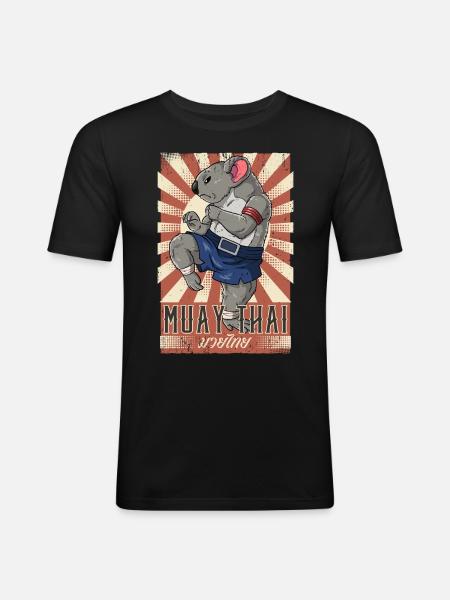 Muay Thai - Men's Slim Fit T-Shirt - black