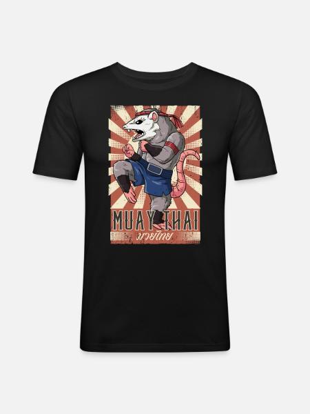 Muay Thai - Men's Slim Fit T-Shirt - black