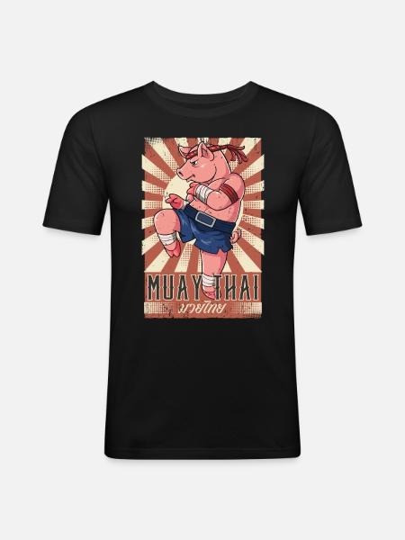 Muay Thai - Men's Slim Fit T-Shirt - black