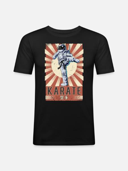 Karate - Men's Slim Fit T-Shirt - black