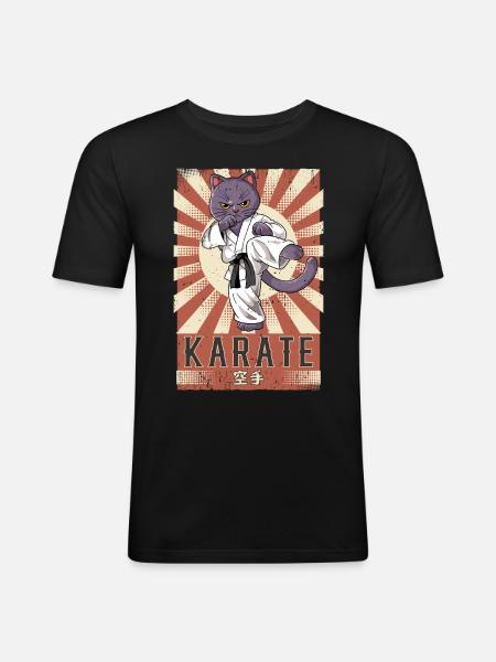 Karate - Men's Slim Fit T-Shirt - black