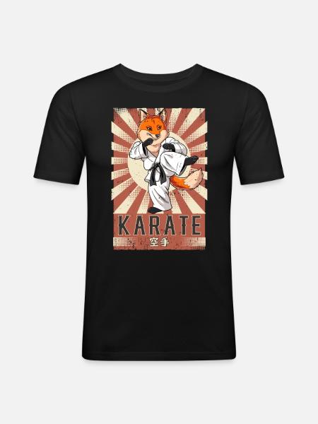 Karate - Men's Slim Fit T-Shirt - black