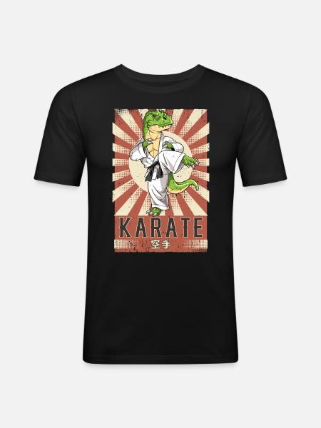 Karate - Men's Slim Fit T-Shirt - black