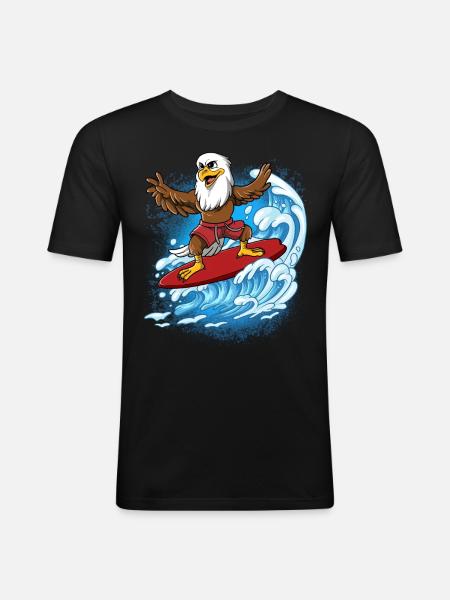 Wave surfers Surfers Surfers - Men's Slim Fit T-Shirt - black