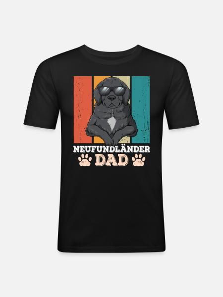 Newfoundland Dad - Men's Slim Fit T-Shirt - black