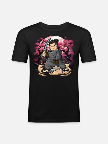 Samurai Men - Men's Slim Fit T-Shirt - black