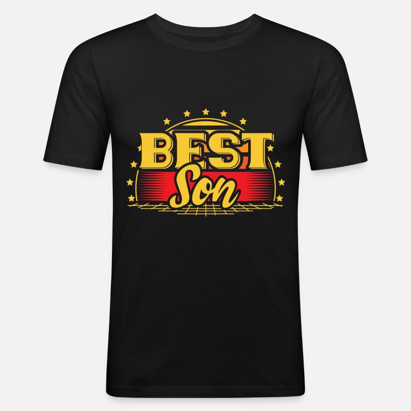 Son Birth Young Gift Idea - Men's Slim Fit T-Shirt - black