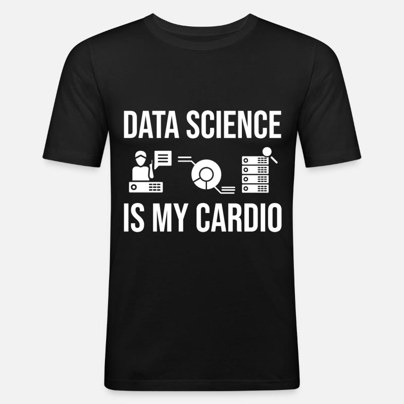 Datenwissenschaftler Data Science Wissenschaft - Männer Slim Fit T-Shirt - Schwarz