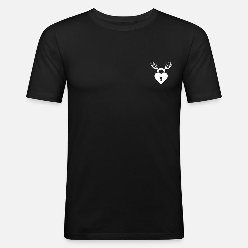 Cuckold - Männer Slim Fit T-Shirt - Schwarz