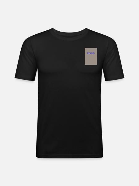 my rules - Männer Slim Fit T-Shirt - Schwarz