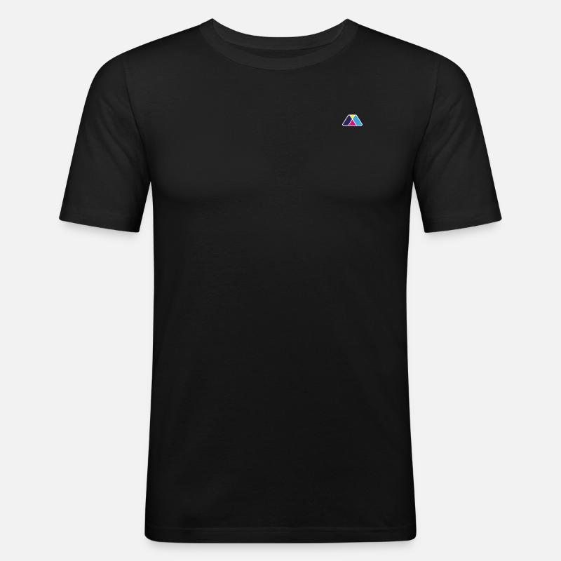 Basics - Logo only - Men's Slim Fit T-Shirt - black