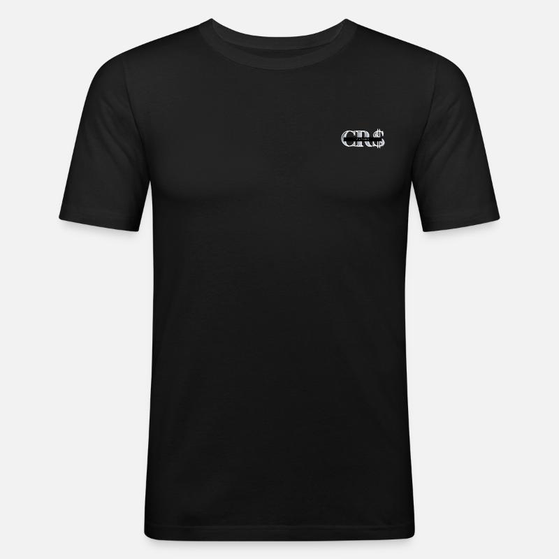 CR$ MAX - Männer Slim Fit T-Shirt - Schwarz