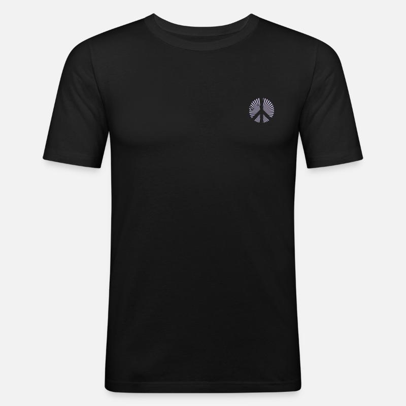 Peace Symbol - Männer Slim Fit T-Shirt - Schwarz