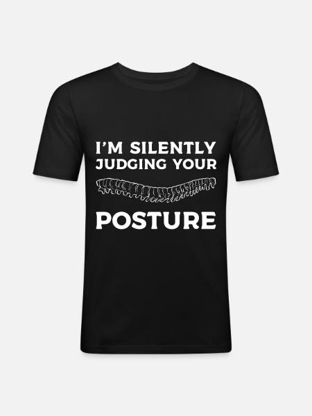 Physiotherapy Physiotherapist Chiropractic Chiro - Men's Slim Fit T-Shirt - black