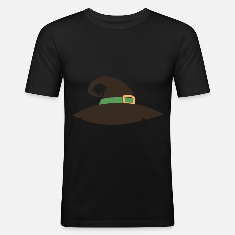 Witch - Witch Hat - Men's Slim Fit T-Shirt - black