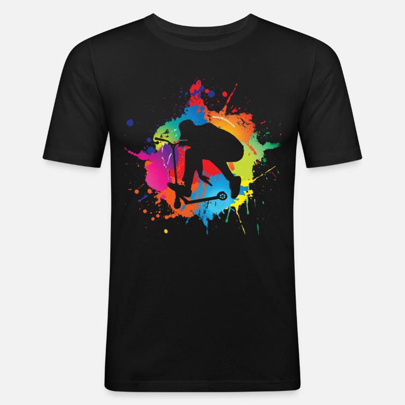 Scooter - Männer Slim Fit T-Shirt - Schwarz