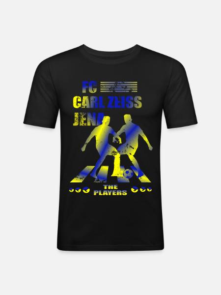 FC Carl Zeiss Jena - Men's Slim Fit T-Shirt - black
