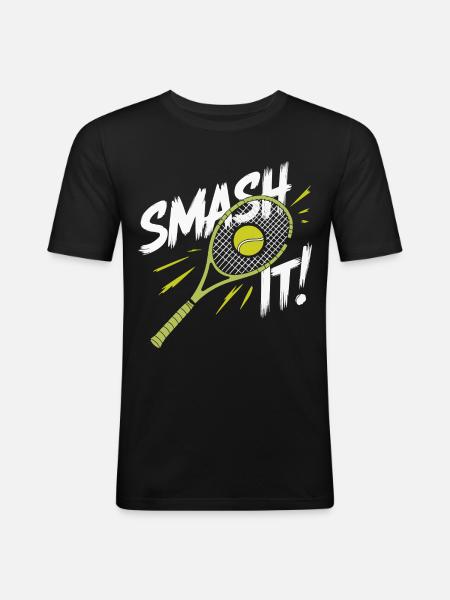 I can't I have padel - Men's Slim Fit T-Shirt - black
