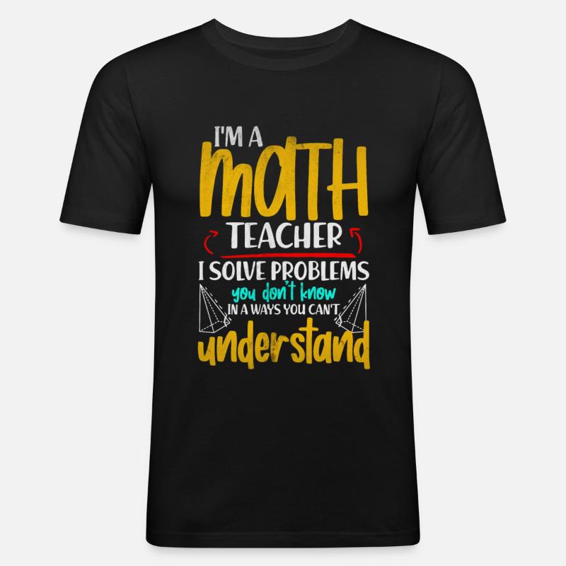 matte - Slim Fit T-shirt herr - svart