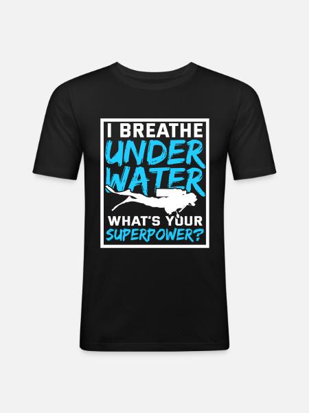 Scuba Diving - Men's Slim Fit T-Shirt - black