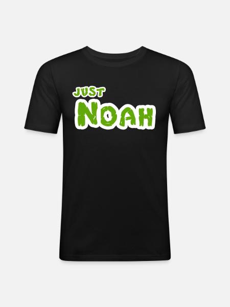 Noah name - Men's Slim Fit T-Shirt - black