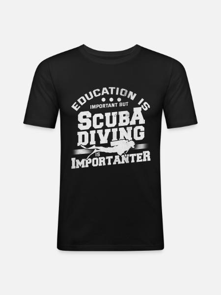 Scuba diving - Men's Slim Fit T-Shirt - black