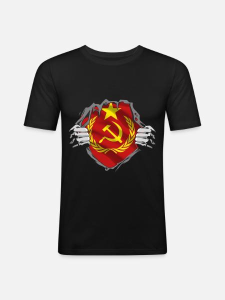 Communism gift - Men's Slim Fit T-Shirt - black