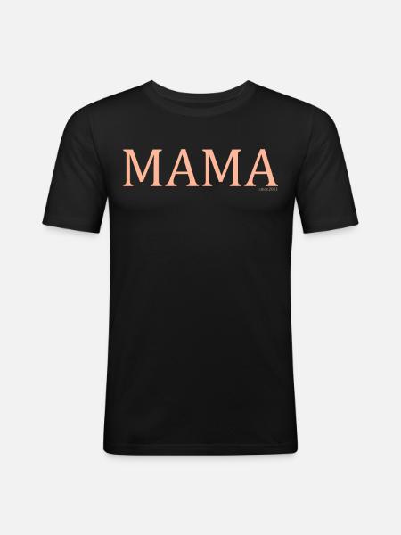 Maman-2021 - T-shirt près du corps Homme - noir