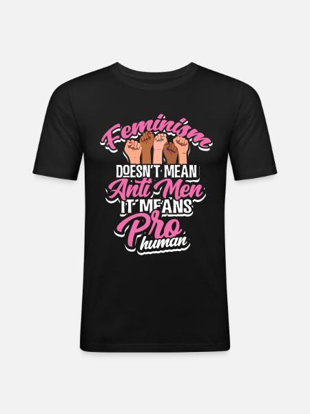 Feminist - Men's Slim Fit T-Shirt - black