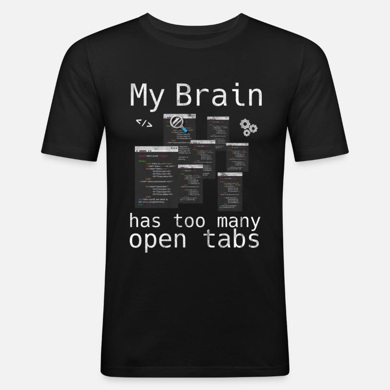 programmer - Men's Slim Fit T-Shirt - black