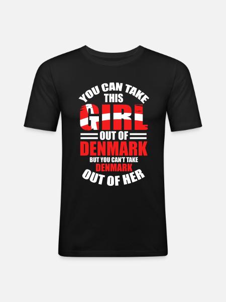 Denmark - Men's Slim Fit T-Shirt - black