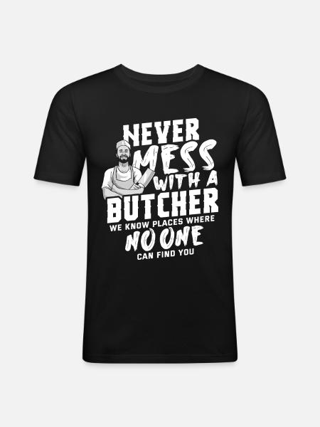 Boucher - T-shirt près du corps Homme - noir