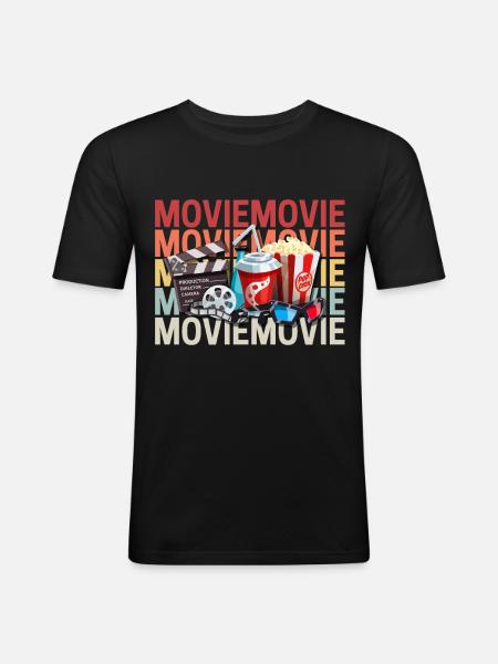 Movie - Men's Slim Fit T-Shirt - black