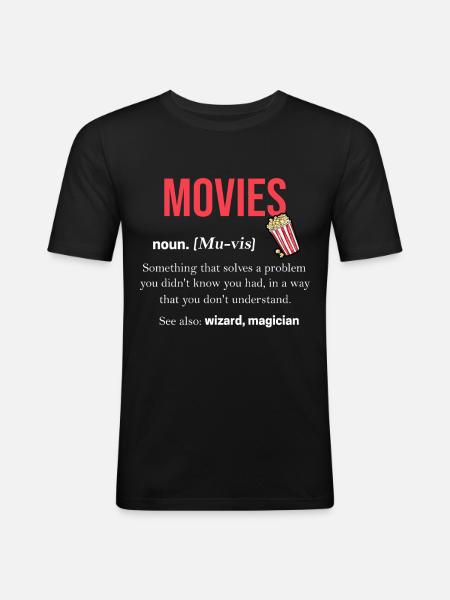 Movie - Men's Slim Fit T-Shirt - black