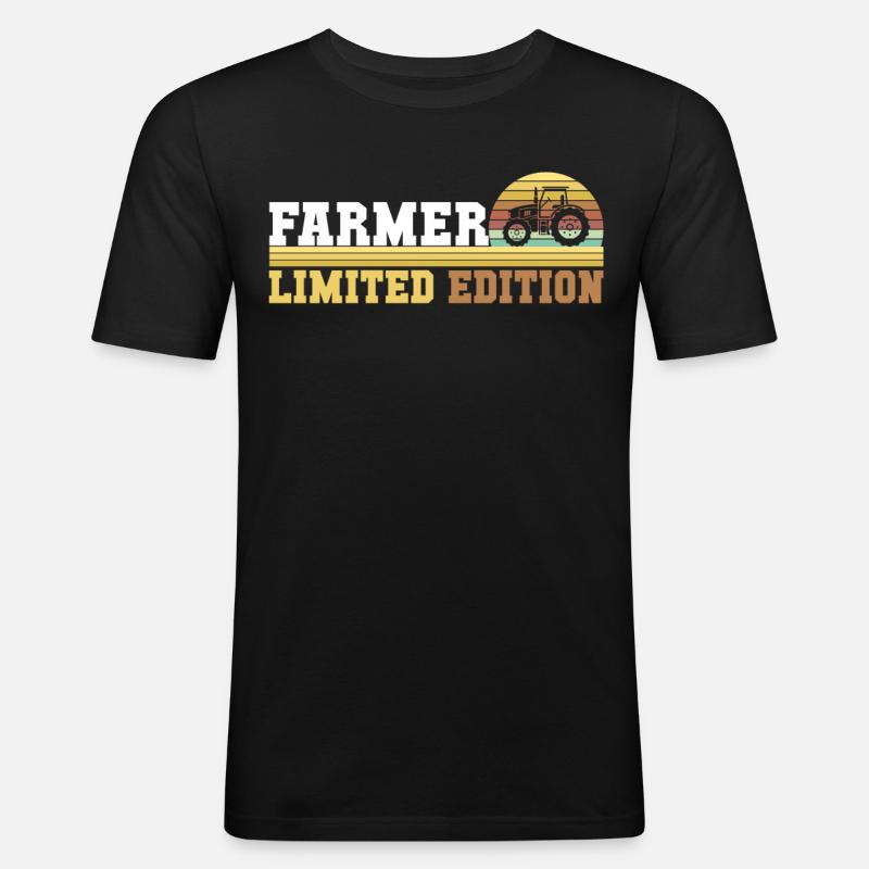 Tractor tractor driver - Men's Slim Fit T-Shirt - black