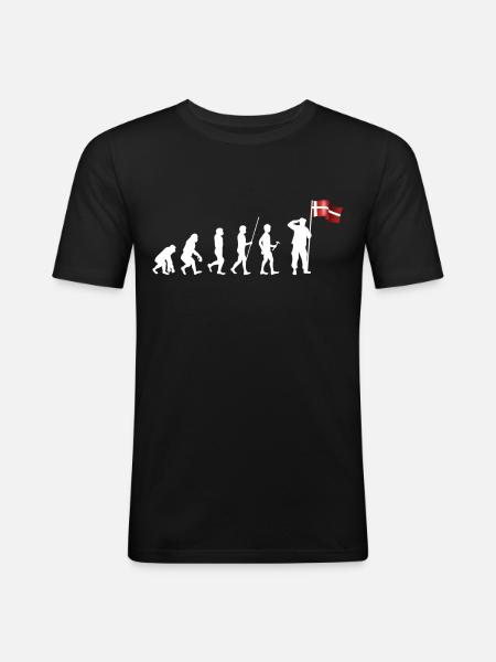 Denmark - Men's Slim Fit T-Shirt - black