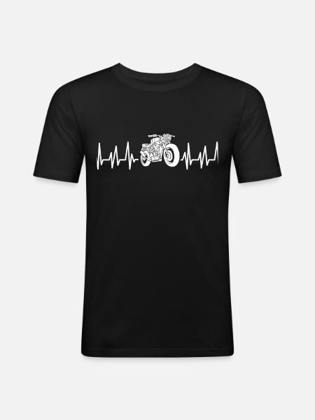 Motorcykel Motorcykel Stunt Bike MC Kutte Superbike - Herre Slim Fit T-Shirt - sort