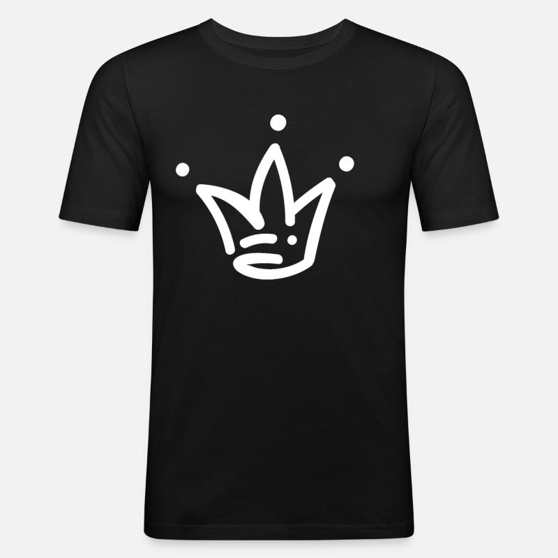 Krone - Männer Slim Fit T-Shirt - Schwarz