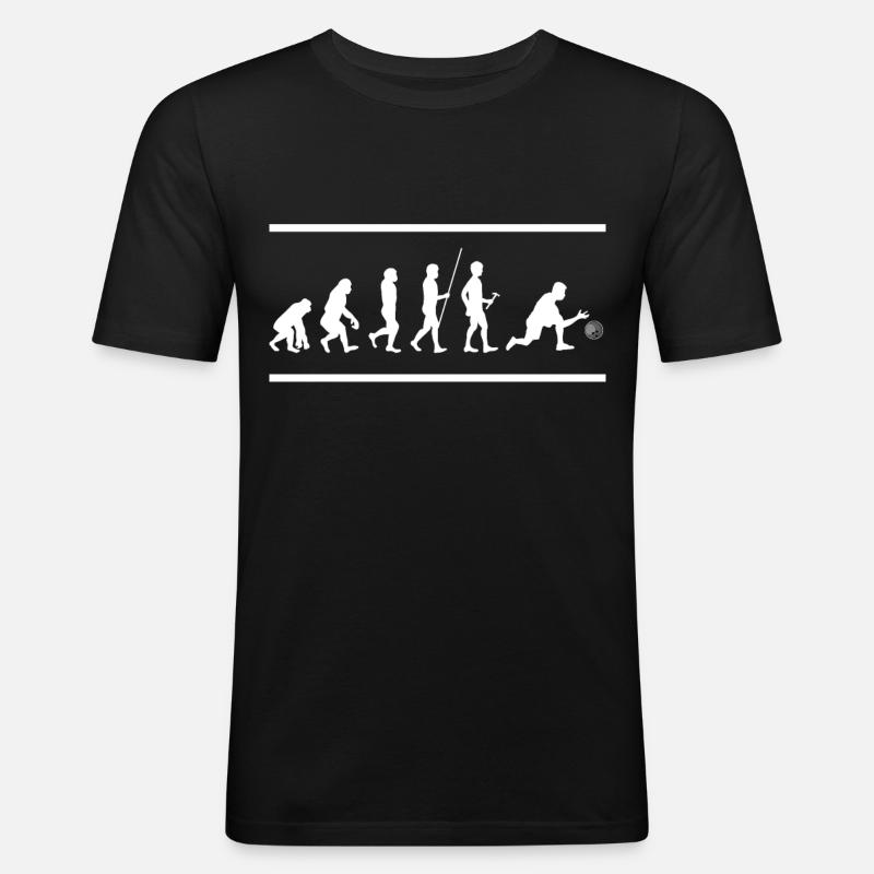 Bowling - Männer Slim Fit T-Shirt - Schwarz