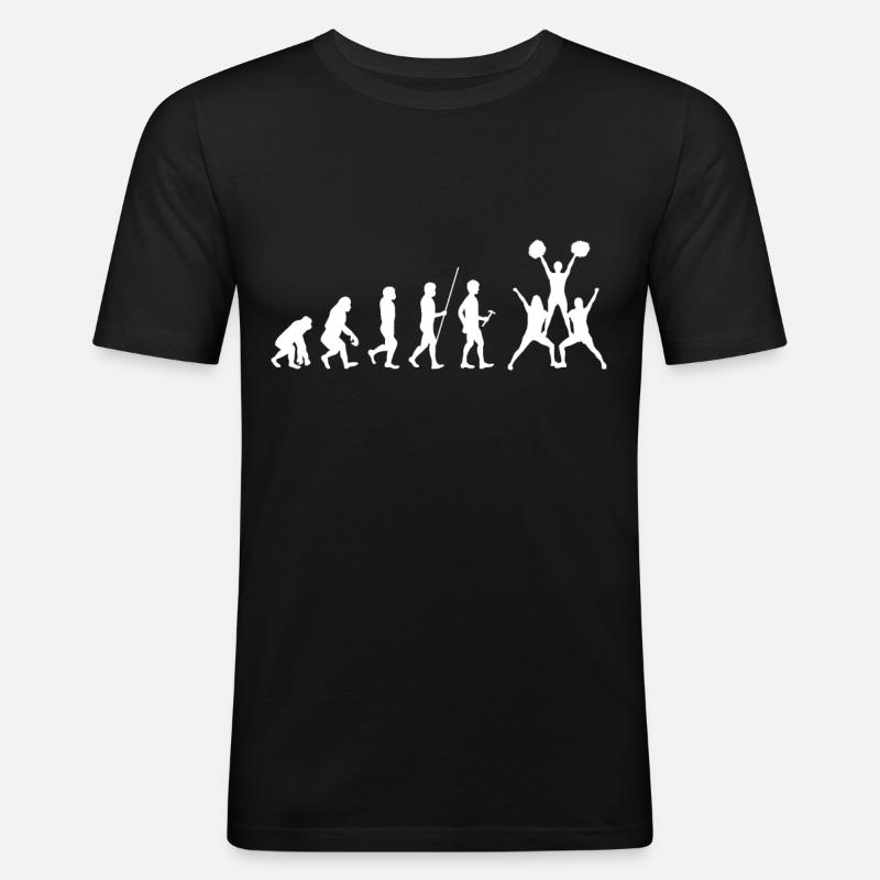 Cheerleader - Männer Slim Fit T-Shirt - Schwarz