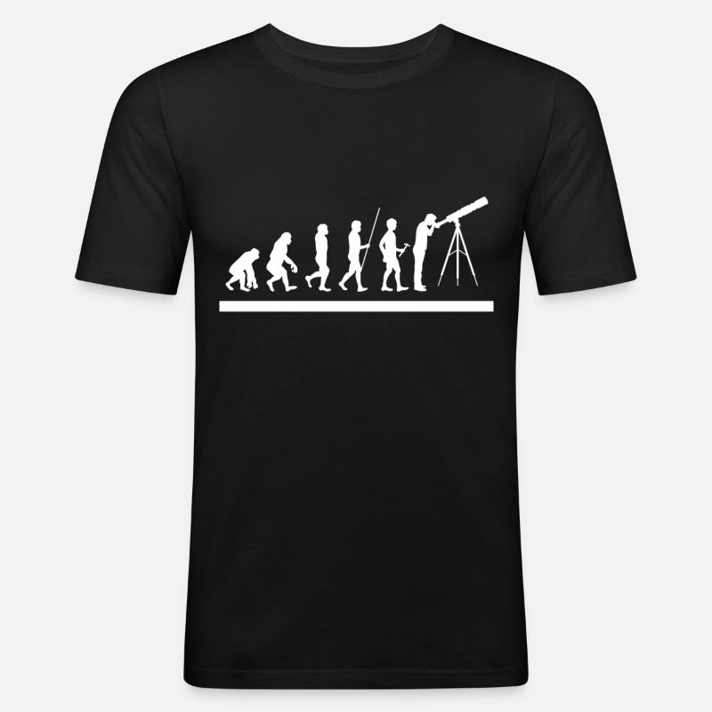 Astronomie - Männer Slim Fit T-Shirt - Schwarz