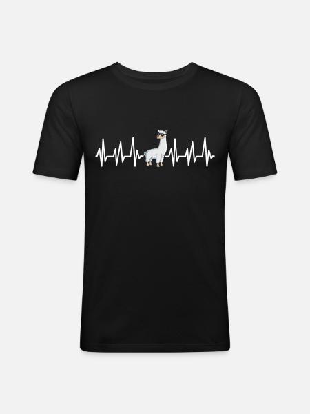 lama - Men's Slim Fit T-Shirt - black