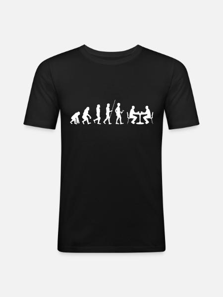 poker - Men's Slim Fit T-Shirt - black