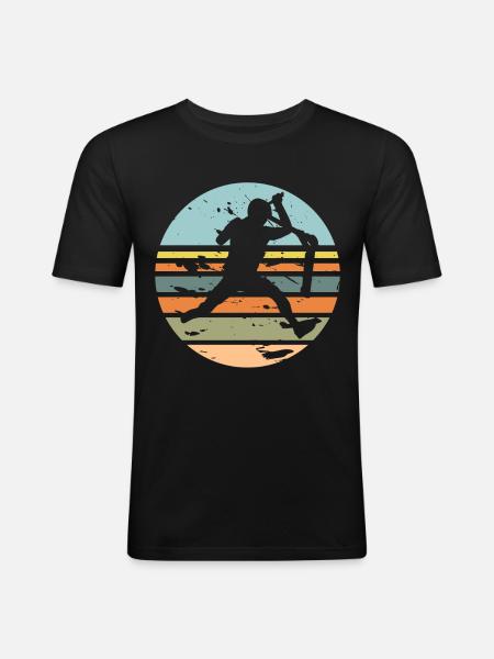 Tretroller - Männer Slim Fit T-Shirt - Schwarz