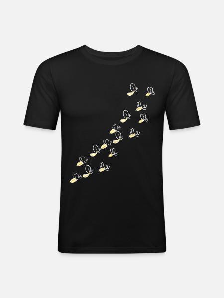 Bee bee beekeeper - Men's Slim Fit T-Shirt - black