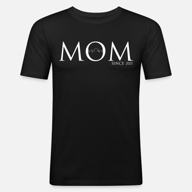 Mama 2021 - Männer Slim Fit T-Shirt - Schwarz