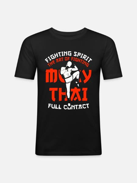 Muay Thai - Men's Slim Fit T-Shirt - black